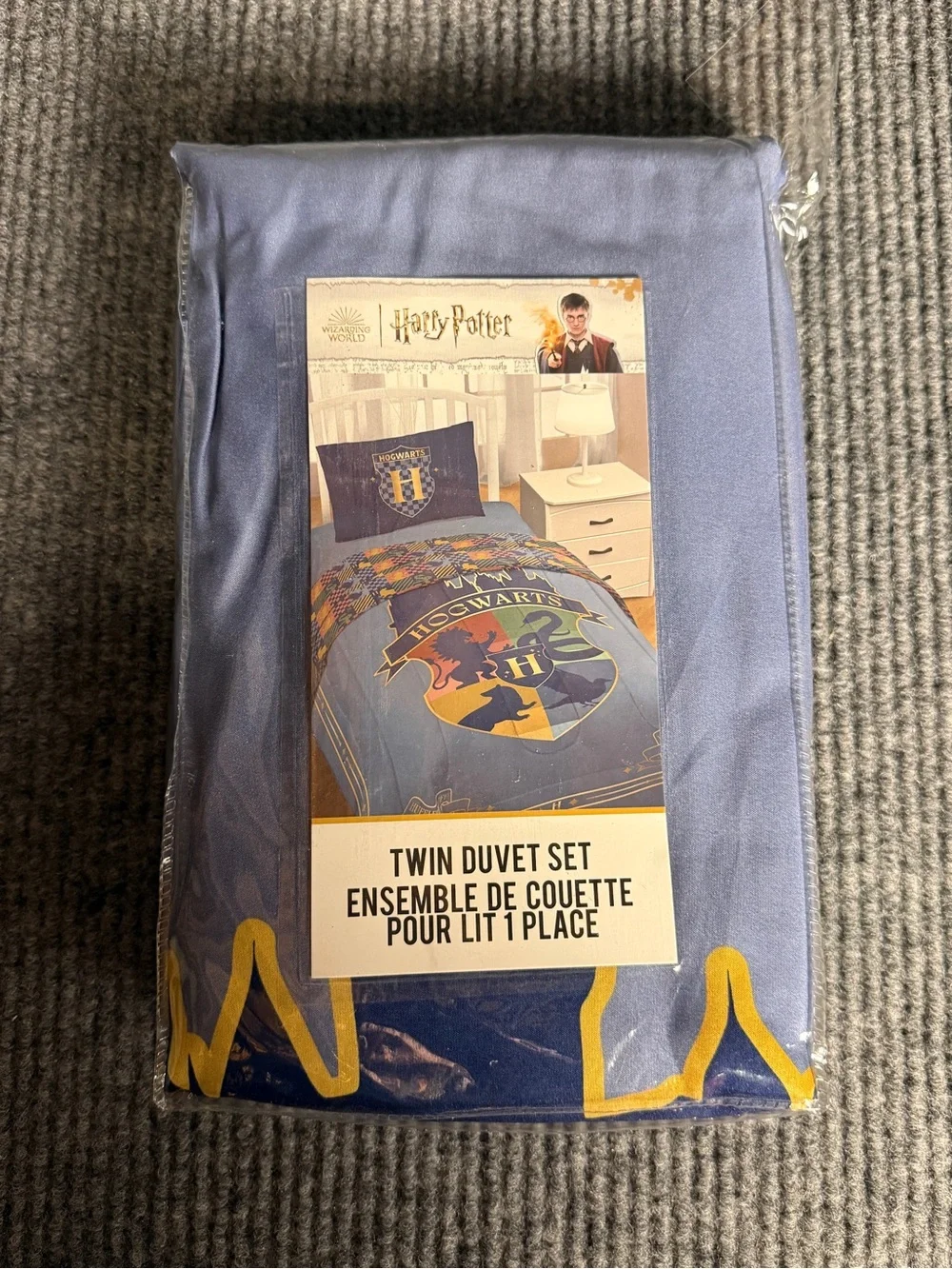 Harry Potter Twin Duvet Set — Hogwarts Crest Bedding By Jay Franco
